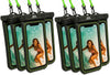 【2025 Upgraded】 8 Pack Black - IP68 Waterproof Phone Pouch Floating Design No Sink Waterproof Phone Case - Beach Pool Travel Essentials - Works w/All Phones - Detachable Lanyard - Black/Hi-Vis Green