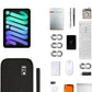 Luxtude Electronics Organizer, Portable Cable Organizer Bag for iPad 7.9'', Double Layer Travel Tech Bag&Cord Storage, Compact Cord Case&Charger Pouch,Electronics Carring Case for Phone/USB/SD
