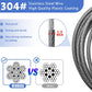 1/2Inch Heavy-Duty Security Cable Lock with Loops 4FT/6FT/8FT/10FT Bike Lock Cable Steel Cable Chain Locks for Outside