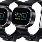 EmeTerm Smart FDA-Cleared Anti-Nausea Wristwatch Touchscreen IP67 Waterproof Morning Motion Sickness Relief Rechargeable Fast Acting Drug Free (2 Pack Black with Extra Gel)