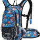 15L Insulated Hydration Backpack Pack with 2L Water Bladder Lightweight Hiking Backpack Bag for Women Men Daypack for Hiking Running Festival Camping Biking