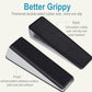 Door Stoppers - 2 Pack White Heavy Duty Door Stops for Bottom of Door Metal Rubber Small doorstops Wedge Security gate stoppers for Safety to Keep Door Open Suits Any Floor no Drilling