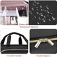 8L Travel Toiletry Bag with Jewelry Organizer for Women - 2.1 GAL Water-resistant Makeup Cosmetic Bag With Hanging Hook for Accessories Shampoo Full-size Container, Black