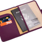 ZOPPEN Passport Holder Women, Passport Cover Travel Wallet Rfid Blocking Passport Wallet Cover Case Travel Essentials Document Organizer, Grape Purple