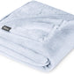 Bare Home Fleece Blanket - Throw/Travel - Ultra-Soft Lightweight for Bed, Sofa, and Couch - Luxury Microplush - Cozy Warm Blanket (Throw/Travel, Blue Mist)