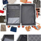 HotWay Carry On Luggage with Leather Handle, PC Zipperless Suitcase with Spinner Wheels and TSA Locks, 22x14x9 Airline Approved Luggage for Travel, Silver, 20 Inch