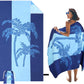 Large Beach Towel, 71" x 39" Oversized Lightweight Compact Quick Dry Sand Free Towel for Travel Swim Pool Yoga Gym Camping (Blue)