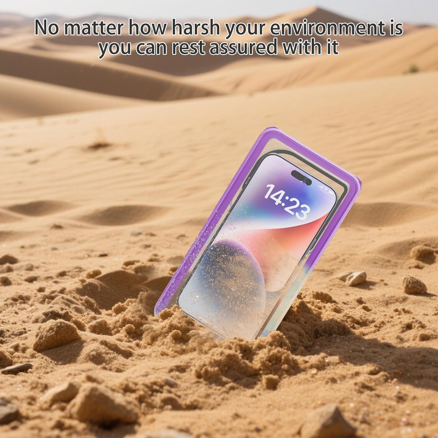 Premium Waterproof Phone Pouch with Lanyard,7.5'' Floating Waterproof Phone Case/Bag for Snorkeling IPX8/Underwater HD Photo/Touch Compatible with iPhone 16/15/14/13 Pro Max Samsungs-Purple
