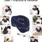 Travel Pillows for Airplanes, Neck Pillow Airplane, Airplane Travel Accessories with Eye Mask, Earplugs & Storage Bag, Ergonomic Memory Foam Neck Pillow for Sleeping, Flights, Cars, Office (Navy Blue)