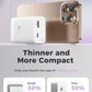30W Retractable Wall Charger with USB C Cable 2.1FT, 2-Port USB Block 3 in 1 Travel Essentials,for iPhone Charger Fast Charging Plug for iPhone 16/15 Series, iPad, LG, Samsung-Only 1Pcs