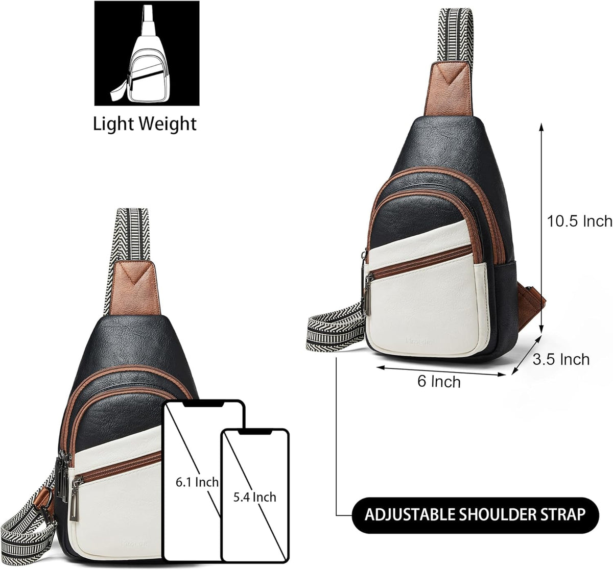 Sling Bag Crossbody Bags for Women Small Cross Body Bag Fanny Packs Chest Sling Purse for Daily Travel Leisure Sport