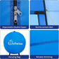 Wolfwise Pop Up Shower Tent for Camping, Portable Instant Changing Tent with Ventilation Window & Carry Bag, Privacy Bathroom Toilet for Beach & Outdoor, Width 47 ", Height 83 ", Blue