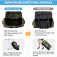Vomgomfom Wheeled Collapsible Duffel Bag,110L-140L Expandable Checked Luggage, No-Telescopic-Handle with Anti-Burst Zipper & Reinforced Frame,Army Green - Roamly