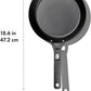 OXO Outdoor Pre-Seasoned Carbon Steel 10" Frying Pan Skillet, Detachable Handle for Easy Storage, Indoor Use, Nonstick with Use, Induction Suitable,Oven & Broiler Safe,Browning, Grill,Sear,Saute,Black