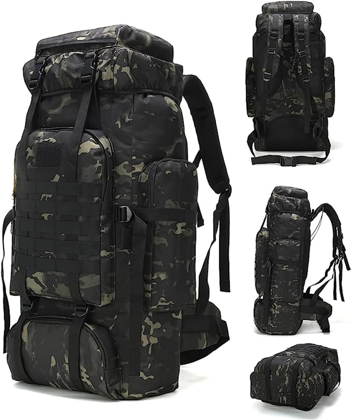 King'sGuard 70L Camping Hiking Backpack Tactical Backpack Military Molle Rucksack Backpack for Outdoor - Roamly