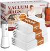 Travel Vacuum Bags with Wireless Charging Air Pump, 12 Pack Vacuum Storage Seal Bags for Clothing(4 Large+4 Medium+4 Small), Compression Packing for Clothes Suitcase Luggage