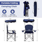 Goplus Camping Chair with Canopy Shade, Folding Lawn Chair with Umbrella Cup Holder & Carry Bag, Portable Sunshade Chair for Adults for Beach Outdoor Travel Hiking Fishing (Blue)
