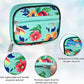 Serfeymi Weekly Travel Pill Organizer Pill Case for Purse with Removable 7 Day Pill Box, Fashionable Travel Medicine Organizer Pill Container for Medicine, Vitamin, Supplement - Green 01 + Pill Box