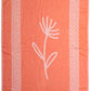 Turkish Beach Towel - 100% Organic Cotton - Soft, Quick-Dry, Sand Proof, Prewashed - Lightweight & Oversized for Beach, Pool, Yoga, Bath, Travel, Gym, Throw - Bloom (Pink)