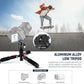 NEEWER Mini Desk Camera Tripod with Cell Phone Holder Compatible with iPhone for Video Recording Filming, 20"/50cm Small Portable DSLR Camcorder Webcam Stand, 360° Ball Head 1/4" QR Plate, TP-AAM521