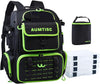 AUMTISC Fishing Tackle Backpack, Fishing Backpacks with 2 Rod Holders, Waterproof Bag Backpack with 4 Tackle Boxes, Rain Cover & Small Insulated Bag, Large Fishing Backpacks for Fish Gear & Equipment