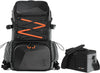 K&F Concept Camera Bag EVA Waterproof 2 in 1Camera Backpack Shoulder Bag 32L Large Capacity with Rain Cover Storage for 15.6" Laptop for Photography
