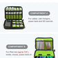 Luxtude Electronics Organizer, Portable Cable Organizer Bag for iPad 7.9'', Double Layer Travel Tech Bag&Cord Storage, Compact Cord Case&Charger Pouch,Electronics Carring Case for Phone/USB/SD