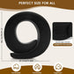 Neck Pillow, Travel Pillow uses Memory Foam to Support Neck Comfort, Ideal Companion for Airplane and car Travel, Compact, Convenient, and Versatile Airplane Sleep Pillow(Black)