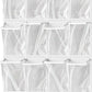 Simple Houseware 24 Pockets Large Clear Pockets Over The Door Hanging Shoe Organizer, White (56" x 22.5")