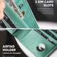 VULKIT Passport Holder with Airtag Holder RFID Blocking Passport Wallet Travel Leather Passport for Women(Mint Green)