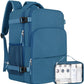 Travel Backpack, Carry on Flight Approved Backpack with Multi-Pockets, TSA Waterproof 17.3inch Laptop Backpack, Personal Item Travel Bag for Men Women, Deep Blue