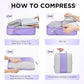 10 Set Compression Packing Cubes for Travel Essentials,Compressible Expandable Packing Cubes for Suitcase,OlarHike Luggage Organizer Bags for Travel,Handy Helper for Organizing Clothes(Light Purple) - Roamly