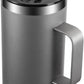 KXIAOCHEN 20oz Insulated Coffee Mug with Lid, Stainless Steel Coffee Cup, Double Wall Vacuum Coffee Tumbler with Handle, Premium Thermal Travel Coffee Mug (Silver grey)