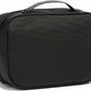 TUMI Alpha Split Travel Kit - Compact Toiletry Bag for Men & Women - Features Removable Leather Handle & 3 Zip Pockets - Black - Roamly