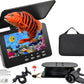 Fish Finder Depth Finder, 4.3 Inch Underwater Fishing Camera Portable Fishfinder with 480 * 272 HD Display, 100FT/Waterproof IP68, for Kayak/Boat/Ice Fishing, Includes Transducer & Mounting Kit