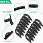 12 PCS Black Portable Folding Clothes Hangers,Black Foldable Hangers Lightweight Travel Accessories,Non-Slip Folding Hangers for Clothes for Travel and Home