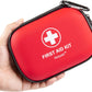 Mini First Aid Kit - 120 Piece Small Waterproof Hard Shell Medical Kit for Car, Home, Office, Travel, Camping, Sports, Outdoor, School - Emergency First Aid Supplies and Survival Kit (Red)