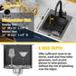 Small Black Kitchen Sink,13x15 Inch Stainless Steel Drop In Topmount Kitchen And Bar Sink Ideal Choice For Small Space, Prep Area, RV With Bottom Grid,Soap Mat And Drain Assembly