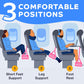 Portable Airplane Foot Hammock for Plane Travel with Memory Foam & Hardboard for No Feet or Leg Clashing - Long Flight Air Travel Essentials to Relax Feet Rest Flying Overseas by Beswalt (Pink)