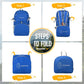 ZOMAKE Lightweight Packable Backpack 35L, Light Foldable Backpacks Water Resistant Collapsible Hiking Bag, Compact Folding Day Pack for Travel Camping(Dark Blue)