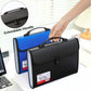 12 Pockets Letter Size/A4 Accordion File Organizer with Handle, TRANBO Expanding File Folder, Portable Paper Organizer, Expandable Plastic Document Organizer for Travel School Office - Black