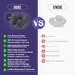 napfun Travel Pillow, Travel Accessories & Travel Essentials for Airplane Upgraded 100% Pure Memory Foam Travel Neck Pillow for Flight Headrest Sleep, Portable Plane Necessities, Full Black