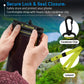 Pelican 4 Pack Marine - IP68 Waterproof Phone Pouch (Regular Size) Floating Waterproof Phone Case - Beach Cruise Ship Travel Essentials - Works w/All Phones - Detachable Lanyard - Black/Hi-Vis Yellow