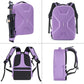 MOSISO Camera Backpack, DSLR/SLR/Mirrorless Photography Camera Bag 15-16 inch Waterproof Hardshell Case with Tripod Holder&Laptop Compartment Compatible with Canon/Nikon/Sony, Purple