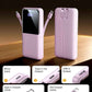 Portable Charger Power Bank - 15,000mAh Battery Pack Portable Phone Charger with Built in Cable 22.5W Fast Charging Powerbank Compatible with iPhone Android Samsung Phone, Lavender