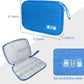 Electronics Travel Organizer,Portable Waterproof Electronic Travel Storage Bag for Small Charging Cord Storage,Charger,Small Electronics,SD Card etc,for Travel,Business -Sky Blue