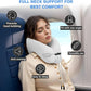Travel Pillow, Neck Pillow Airplane, Plane Pillow Memory Foam Travel Neck Pillow with 360° Head and Neck Support, Portable Travel Essential Suitable for Airplane, Car, Train, or Bus Trip
