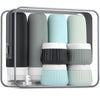 Travel Bottles - 8 Pack, TSA Approved Travel Size Toiletries, Leak Proof Silicone Squeezable Containers in Clear Bag