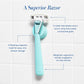 Women's Razor Shave Kit, 1 Mint Razor Handle + 6 Blade Refills