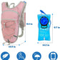 Lightweight Hydration Backpack 2L Water Bladder Pack for Running, Cycling, Hiking – Anti-Theft Water Backpack with Phone Holder, Trekking Pole Holder & Reflective Strips for Men & Women
